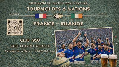 Retransmission du match France-Irlande - Jeudi 5 février