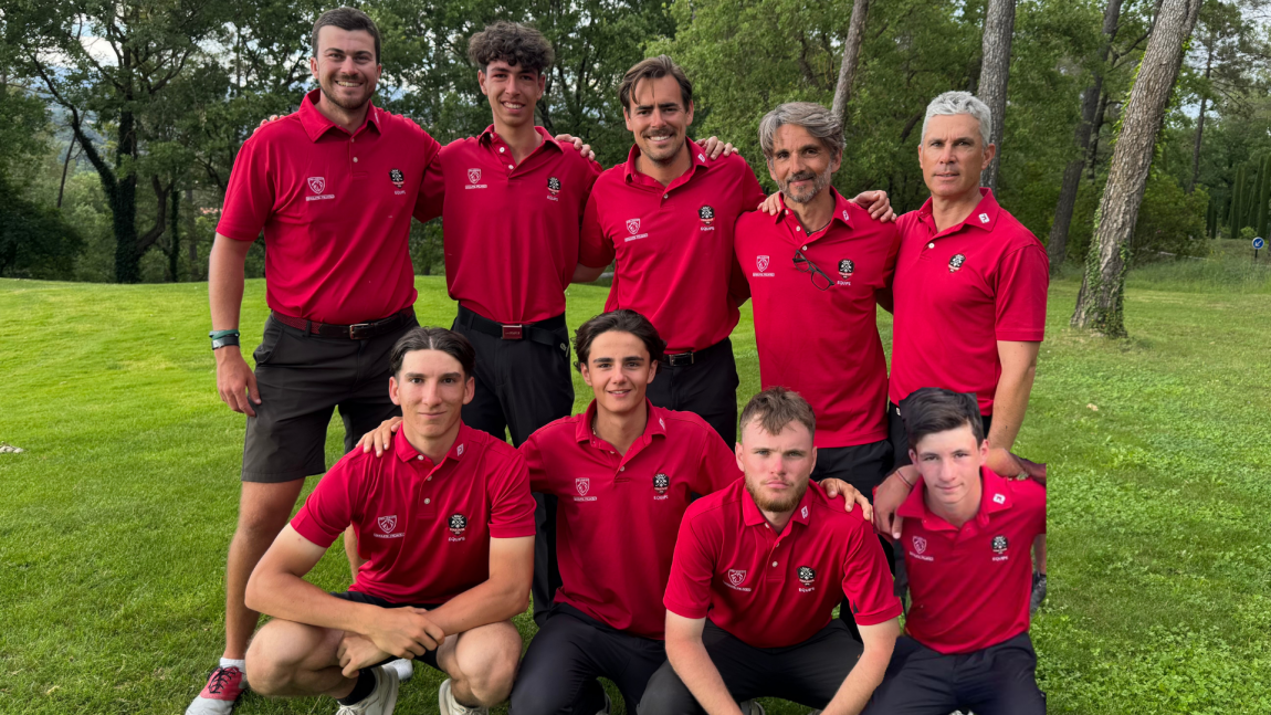 en haut de gauche à droite : Alexandre, Jérémy, Pierre, Antoine, Thomas. En bas de gauche à droite : Corentin, Esteban, Eliott, Batiste.